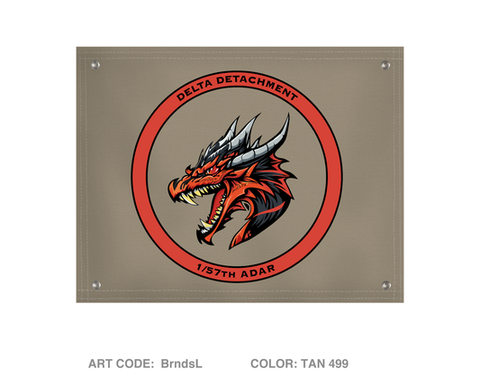 1/57th ADAR DELTA DETACHMENT Banner Flag - BrndsL