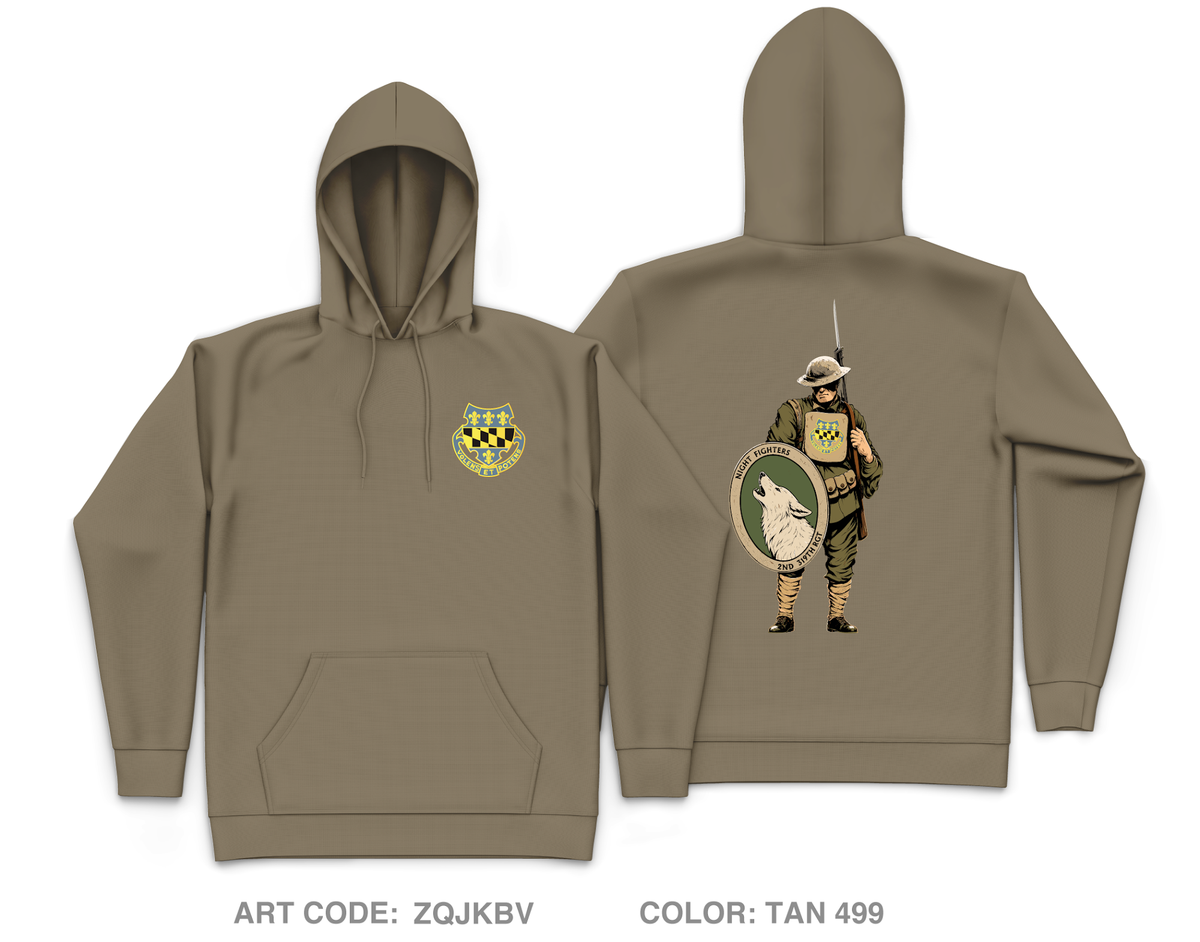 2nd Battalion, 319th Regiment Core Men's Hooded Performance Sweatshirt - ZQJKBV