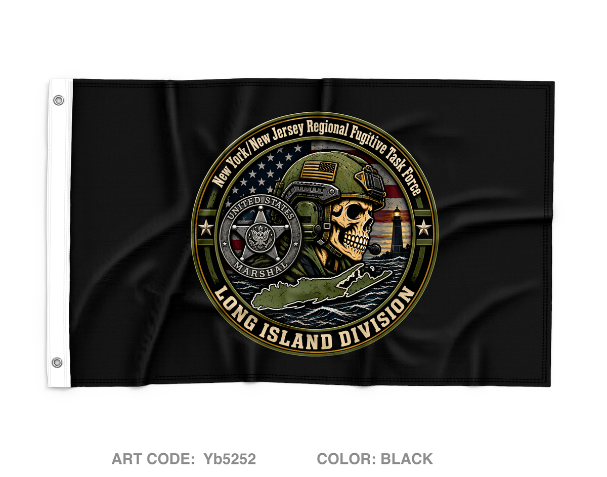 USMS NY/NJ RFTF Long Island Wall Flag - Yb5252