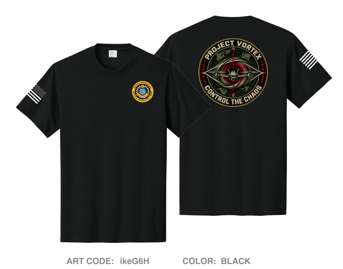 Army TENCAP Project VORTEX Comfort Unisex Cotton SS Tee - ikeG6H