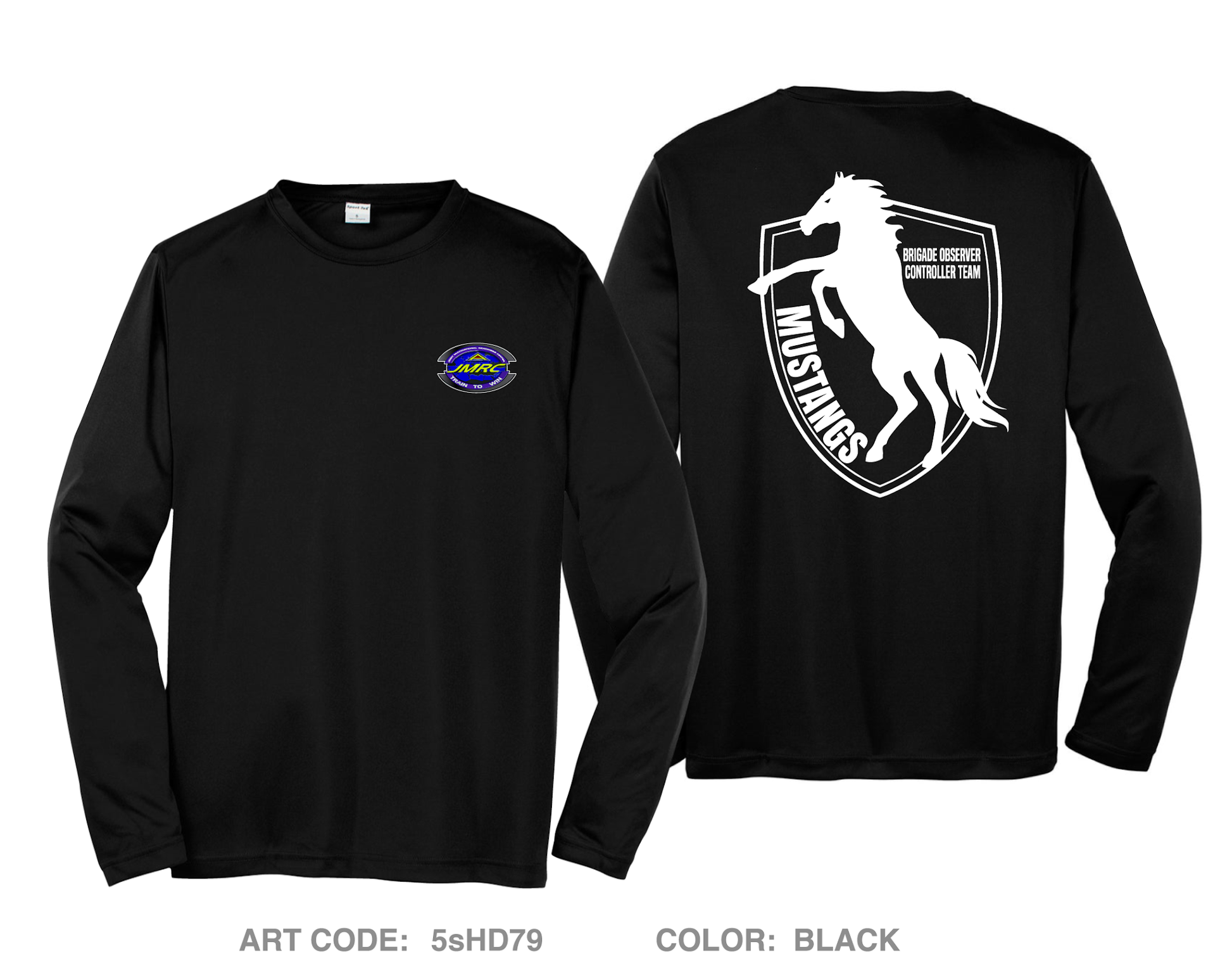 JMRC Mustang Team Hi-Tech Performance Unisex LS Tee - 5sHD79
