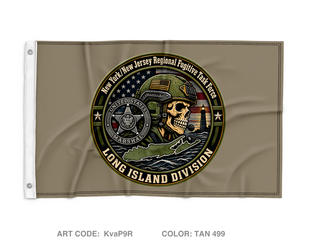USMS NY/NJ RFTF Long Island Wall Flag - KvaP9R