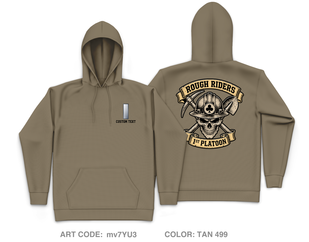 CUSTOM 130th ESC 1st PLT Core Men's Hooded Performance Sweatshirt - mv7YU3