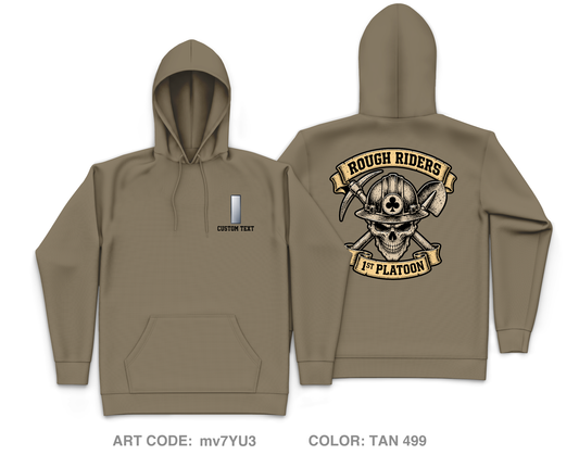 CUSTOM 130th ESC 1st PLT Core Men's Hooded Performance Sweatshirt - mv7YU3