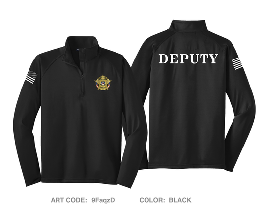 Union County Sheriff's Department Hi-Tech Performance Quarter-Zip Fleece Jacket - 9FaqzD