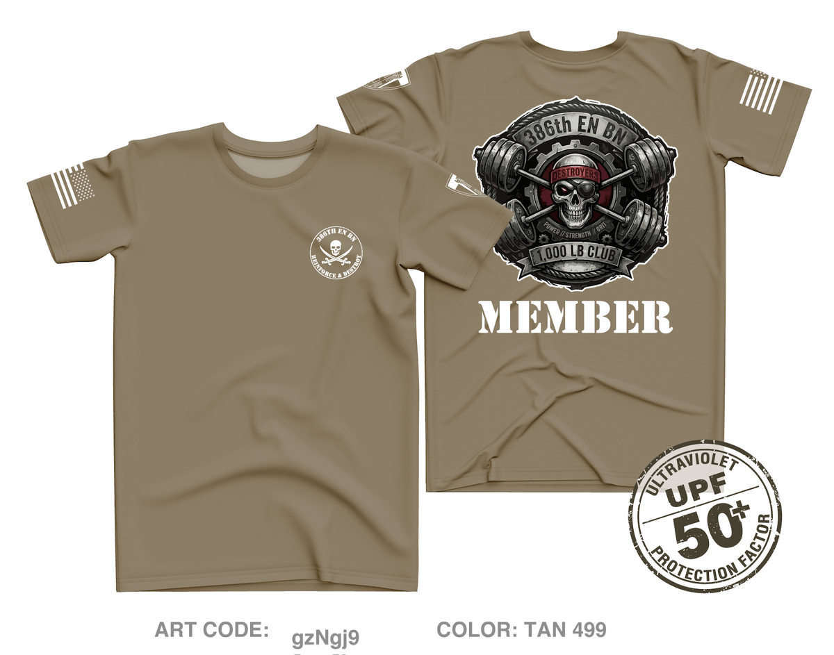 386th Engineer Battalion Fundraising Collection Core Men's UPF 50+ Performance SS Tee - gzNgj9