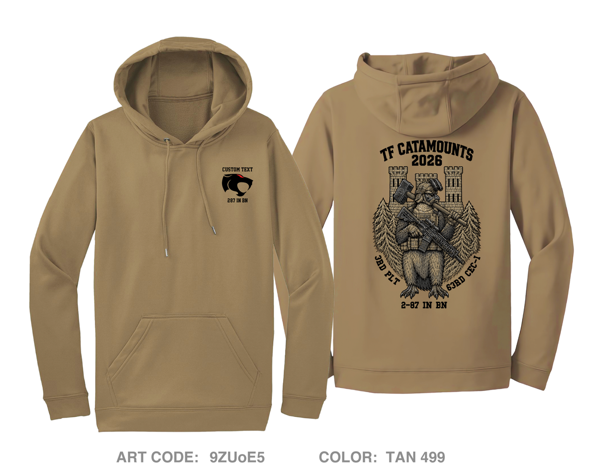 CUSTOM 3rd Platoon 63d CEC-I Hi-Tech Performance Hoodie - 9ZUoE5