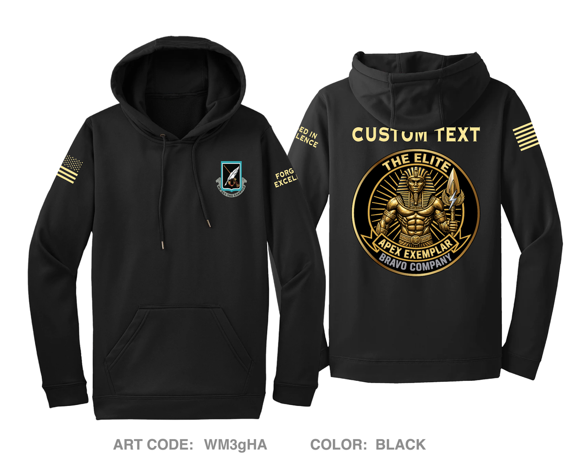 CUSTOM Bravo Company 120th AG Hi-Tech Performance Hoodie - WM3gHA
