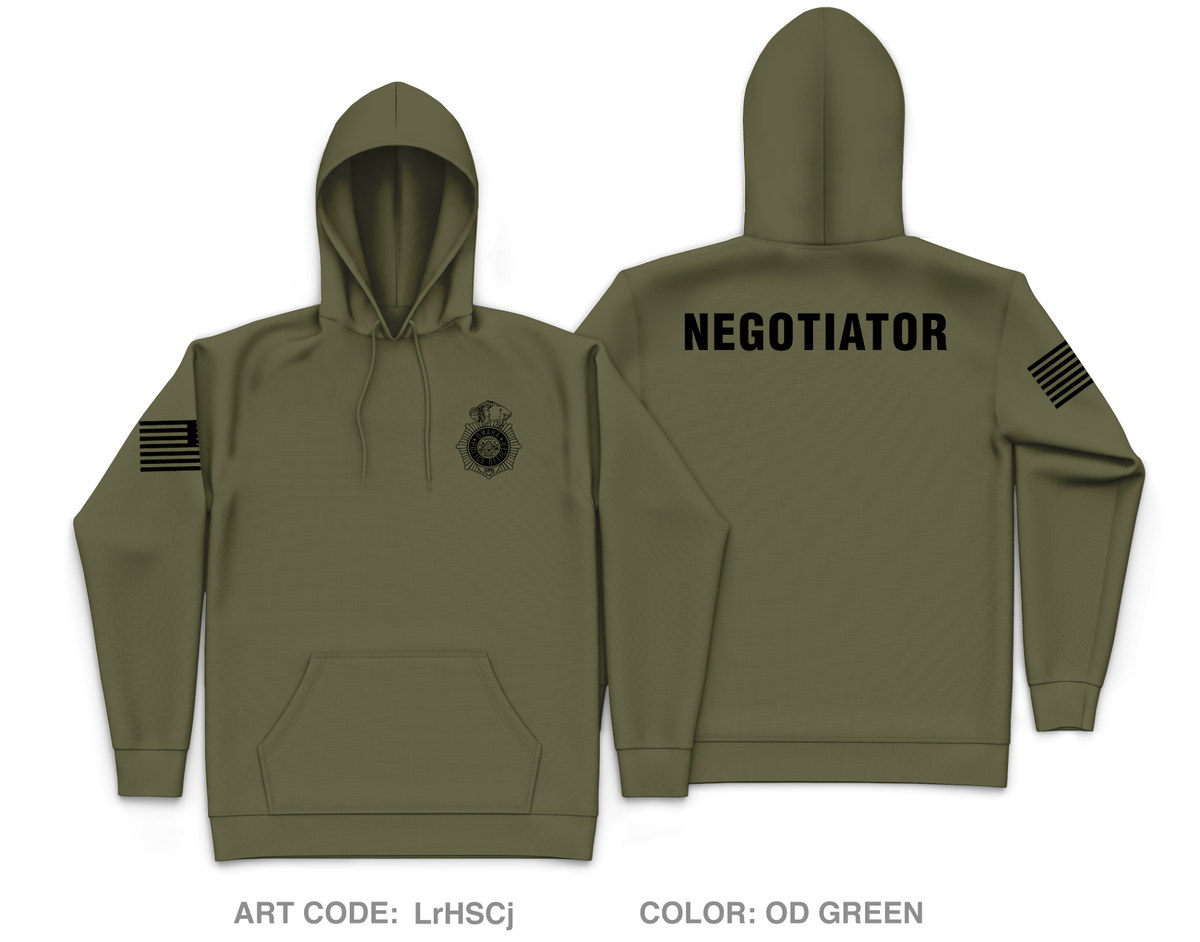 Omaha Police CNT Core Men's Hooded Performance Sweatshirt - LrHSCj