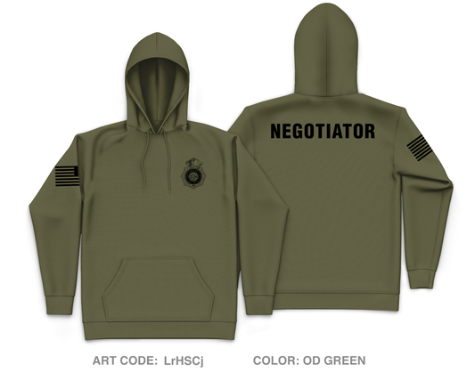 Omaha Police CNT Core Men's Hooded Performance Sweatshirt - LrHSCj