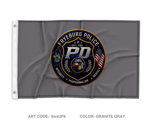 Fryeburg Police Department Wall Flag - 6wsUF8