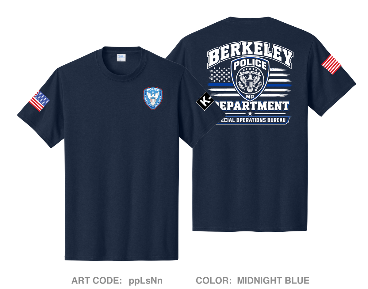 Berkeley Police Department Comfort Unisex Cotton SS Tee - ppLsNn