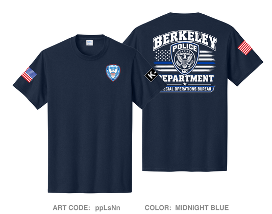 Berkeley Police Department Comfort Unisex Cotton SS Tee - ppLsNn
