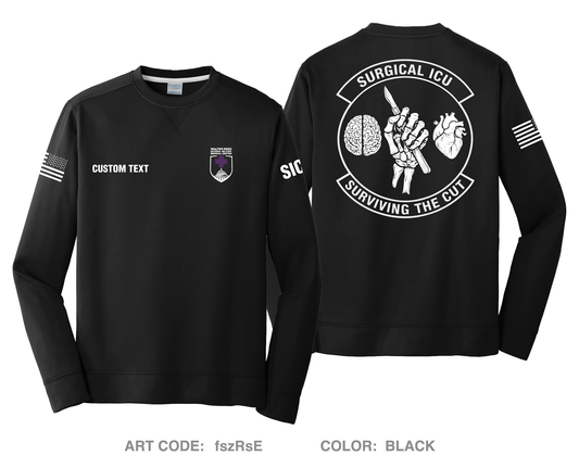 CUSTOM SICU Hi-Tech Performance Crewneck Sweatshirt - fszRsE
