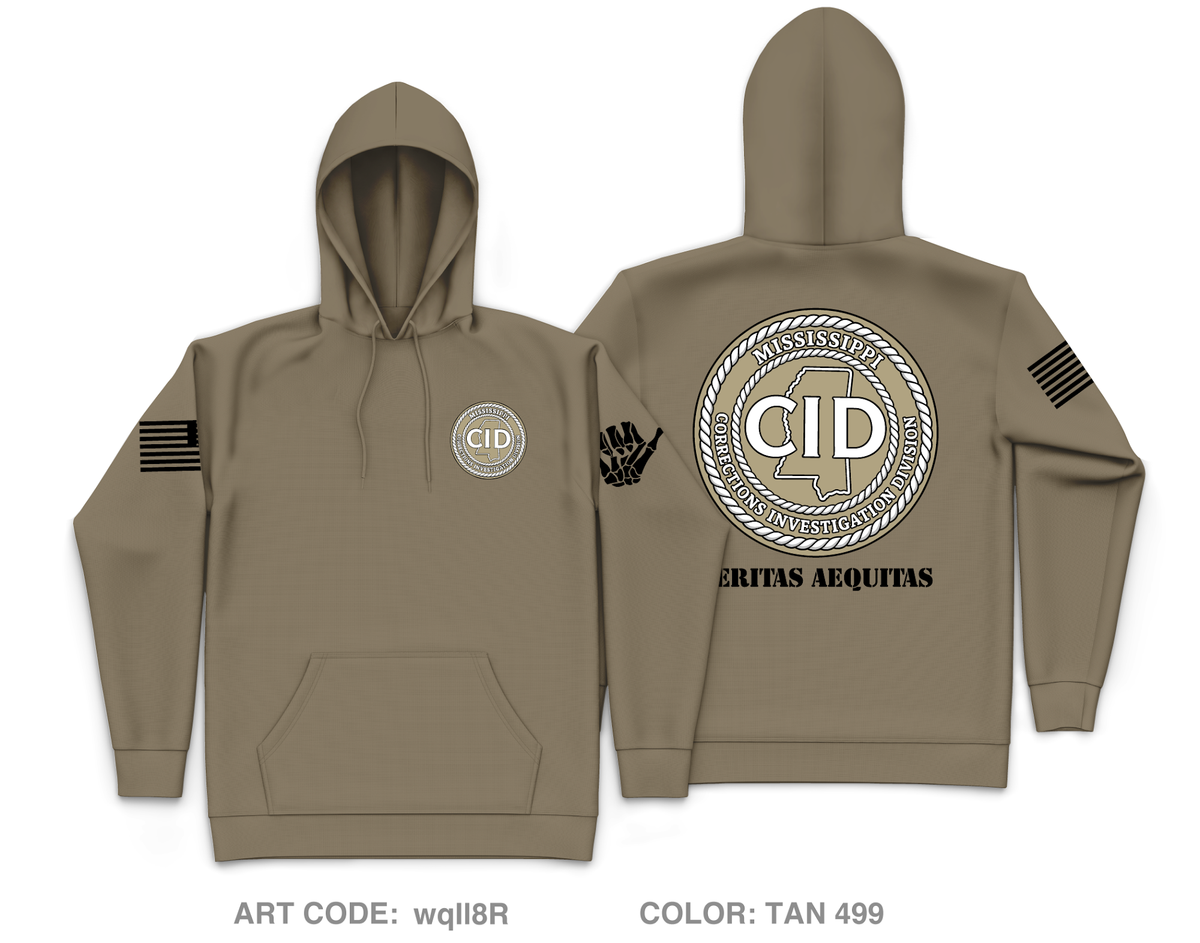 Mississippi Department of Corrections CID Core Men's Hooded Performance Sweatshirt - wqIl8R