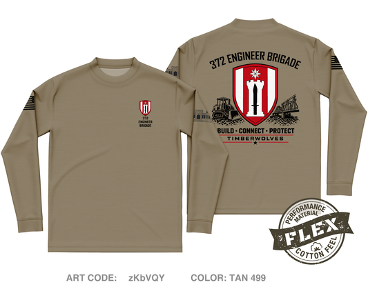 372nd EN BDE Core Men's LS Flex Performance Tee - zKbVQY
