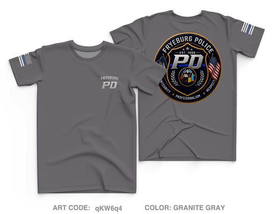 Fryeburg Police Department Core Men's SS Performance Tee - qKW6q4