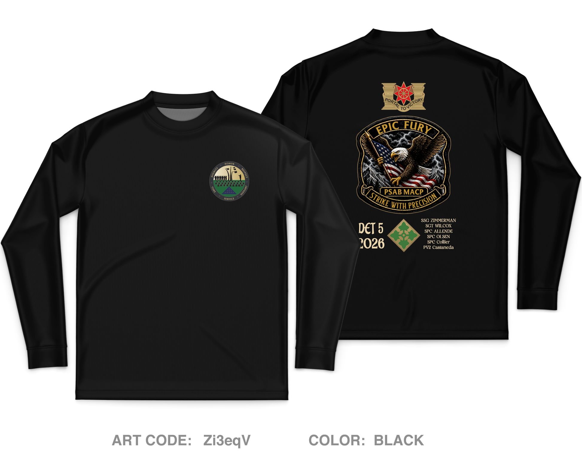 PSAB Team Core Men's LS Performance Tee - Zi3eqV