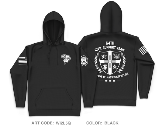 64th Weapons of Mass Destruction - Civil Support Team Fundraising Collection Core Men's Hooded Performance Sweatshirt - WI2L5Q