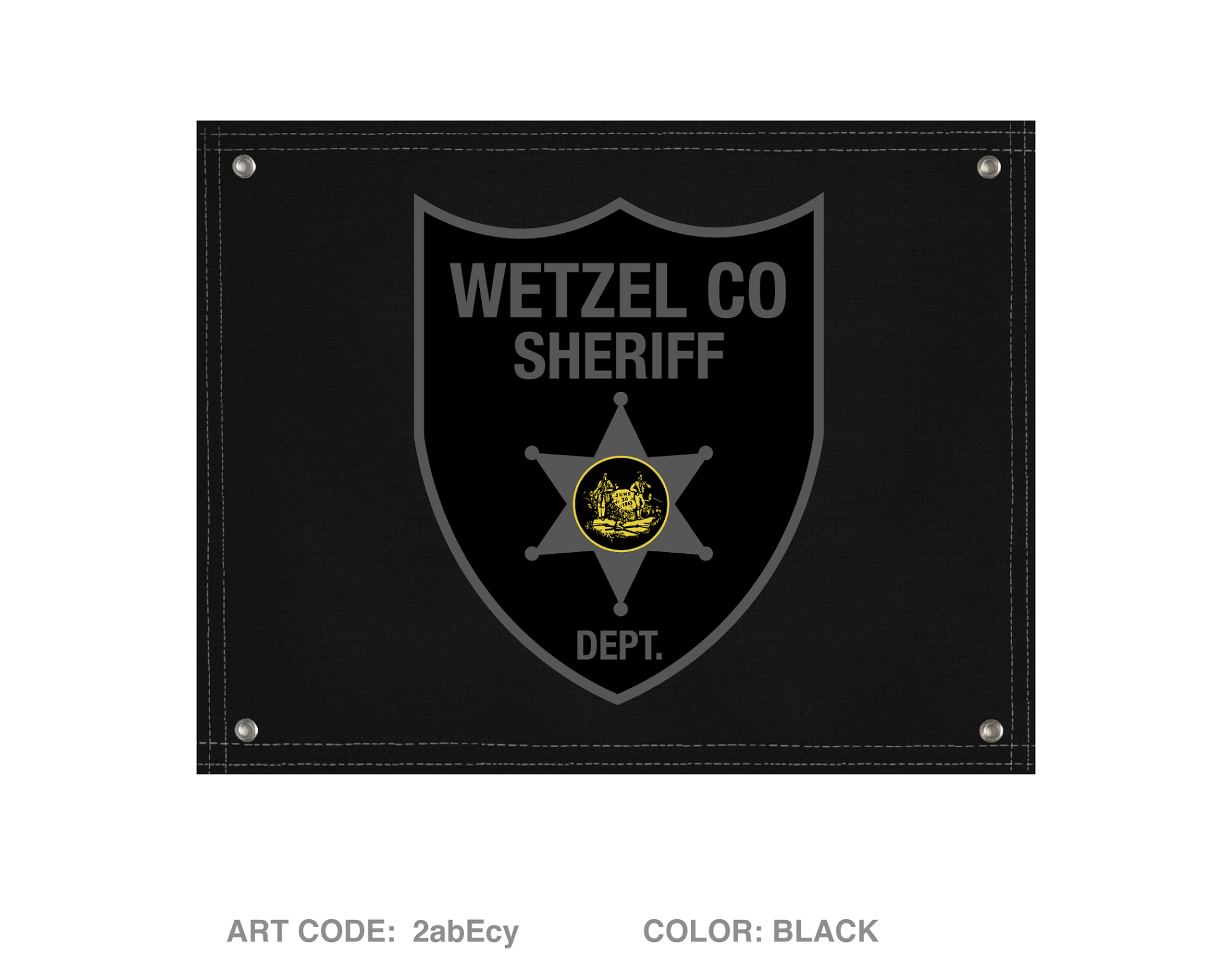 Wetzel County Sheriff Banner Flag - 2abEcy