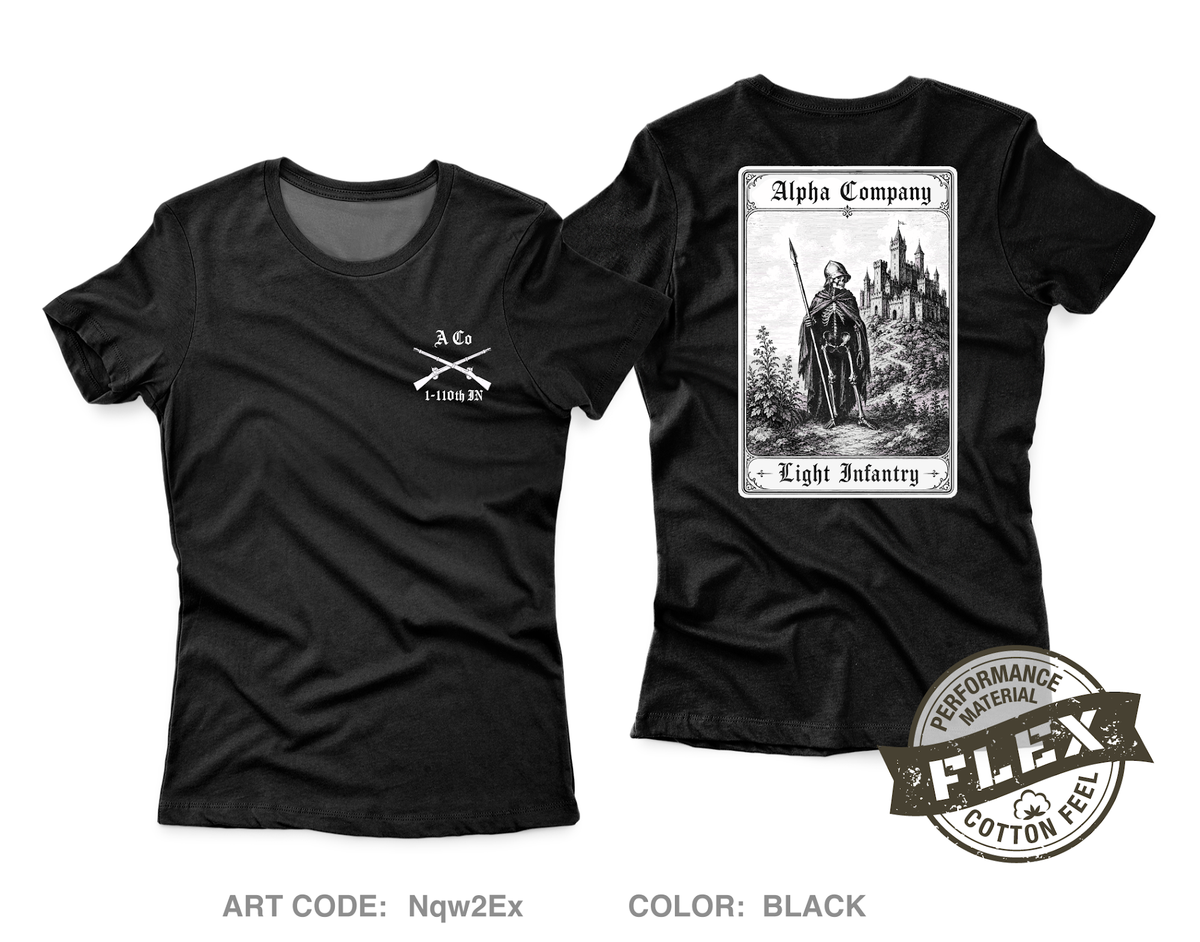 Alpha Company 1-110th Infantry Core Women's SS Flex Performance Tee - Nqw2Ex