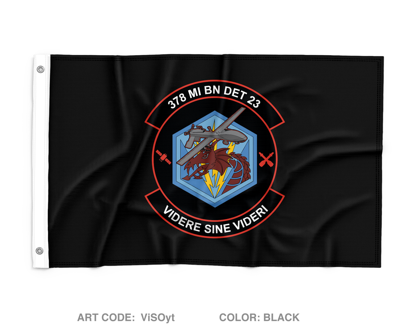 378th MI Wall Flag - ViSOyt