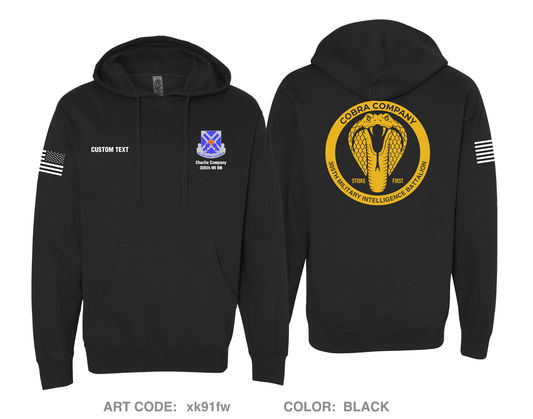 CUSTOM Charlie "Cobras" Company, 305th MI BN, 111th MI BDE Comfort Unisex Hooded Sweatshirt - xk91fw