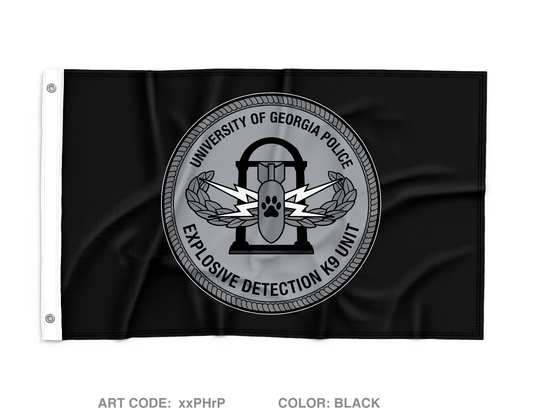 University of Georgia EOD K9 Unit Wall Flag - xxPHrP