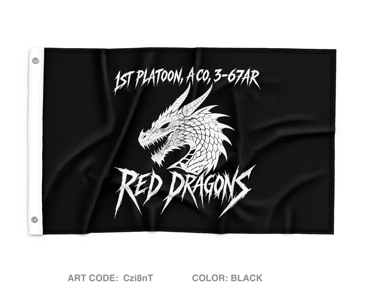 1st Platoon Wall Flag - Czi8nT