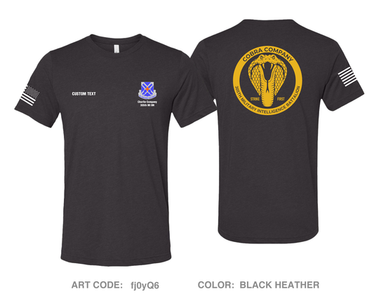 CUSTOM Charlie "Cobras" Company, 305th MI BN, 111th MI BDE Comfort Unisex Triblend SS Tee - fj0yQ6