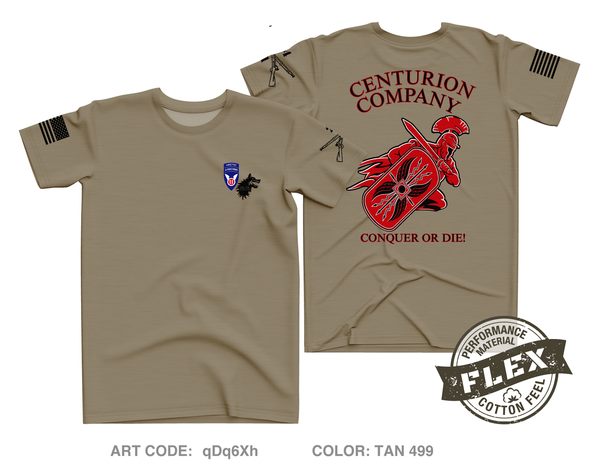C Co. 1-24 (Centurions) Fundraising Collection Core Men's SS Flex Performance Tee - qDq6Xh