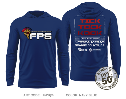 FPS Fundraising Collection Core Men's UPF 50+ Hooded Performance LS Tee - z52Dys