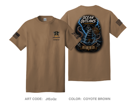 CUSTOM Ocean Outlaws Comfort Unisex Cotton SS Tee - JfEoQz