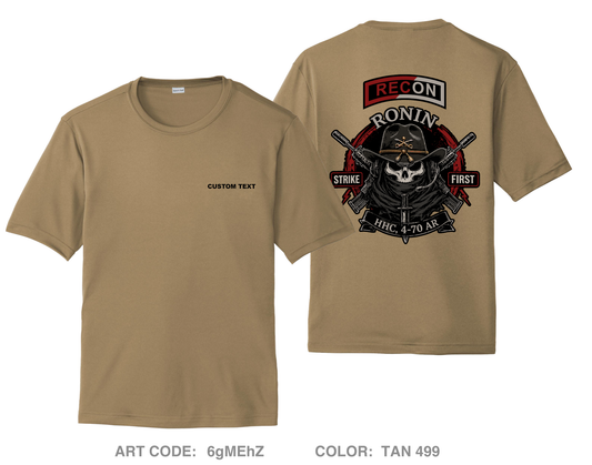 CUSTOM RECON 4-70AR Hi-Tech Performance Unisex SS Tee - 6gMEhZ
