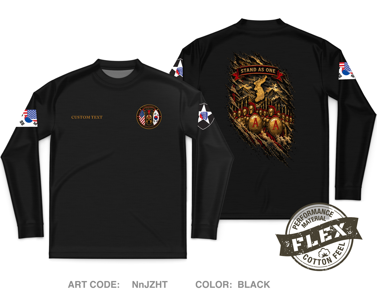 CUSTOM A CO, 194th DSSB Core Men's LS Flex Performance Tee - NnJZHT