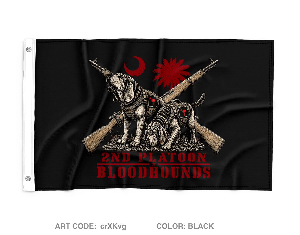 A Co 1-118th 2nd Platoon Wall Flag - QUCbAv