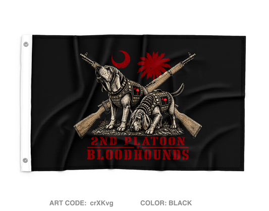 A Co 1-118th 2nd Platoon Wall Flag - QUCbAv
