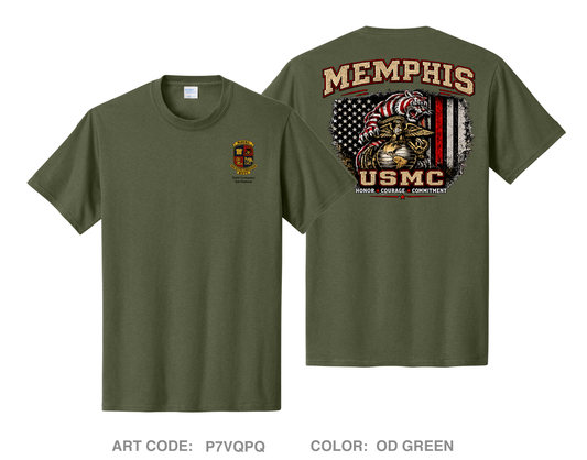 University of Memphis NROTC Comfort Unisex Cotton SS Tee - P7VQPQ