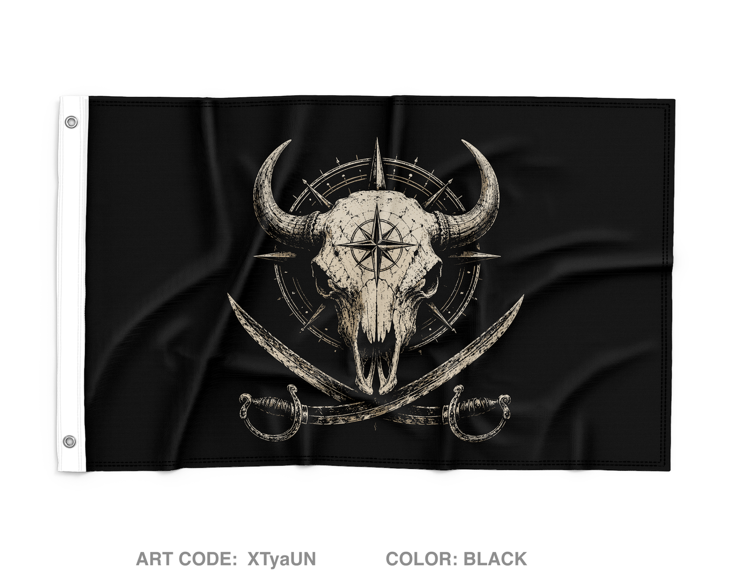 Bison Piracy Wall Flag - XTyaUN