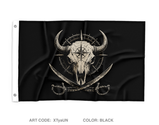Bison Piracy Wall Flag - XTyaUN