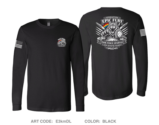 42nd ID Fundraising Collection Comfort Unisex Cotton LS Tee - E3kmDL