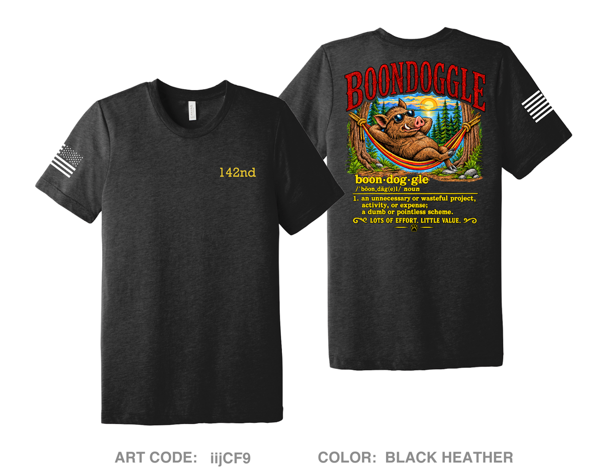 HHB 142nd Field Artillery Brigade Comfort Unisex Triblend SS Tee - iijCF9