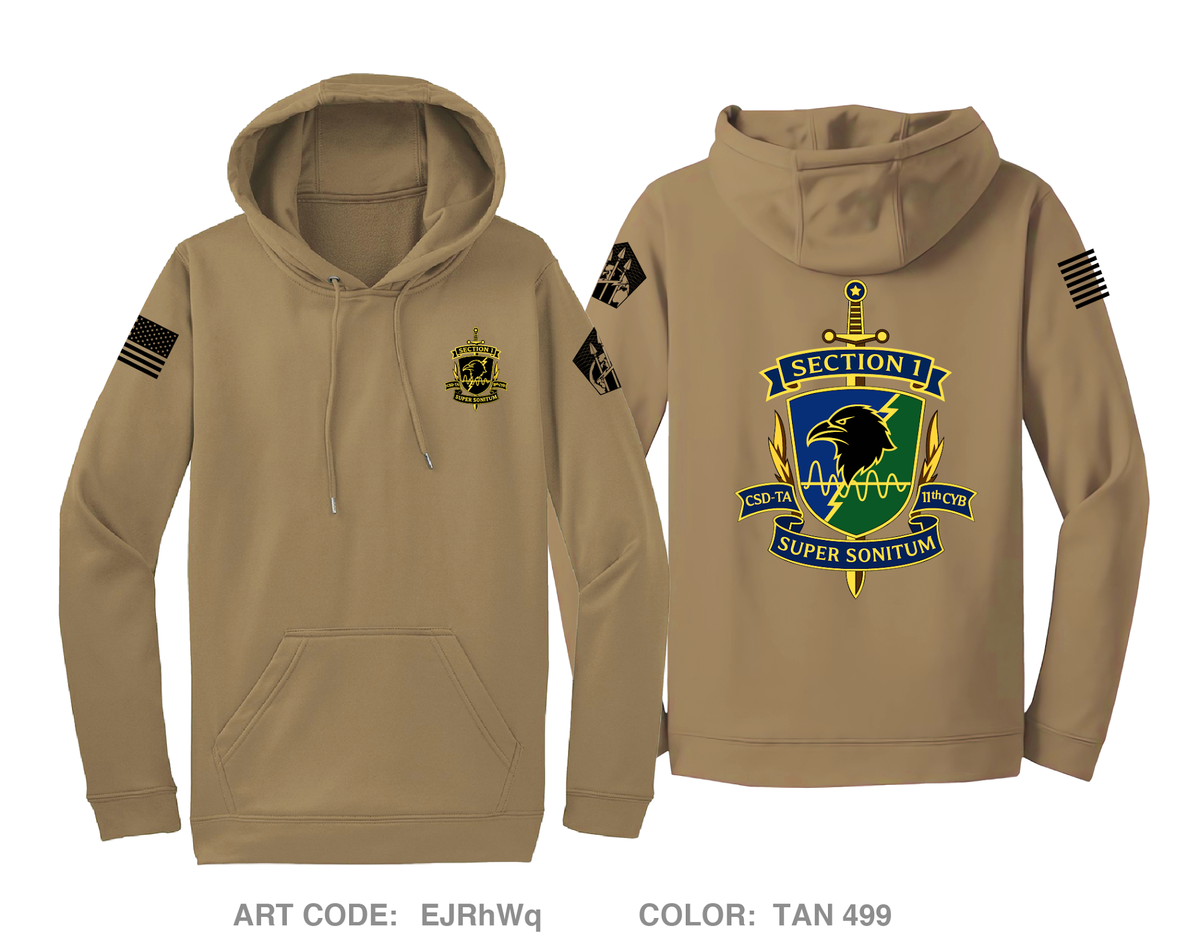 CSD-TA, D Co, 11th CWB Hi-Tech Performance Hoodie - EJRhWq