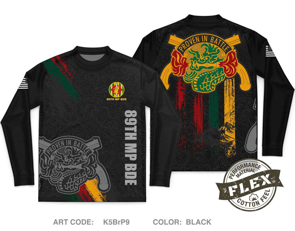 89th MP BDE Core Men's LS Flex Performance Tee - K5BrP9