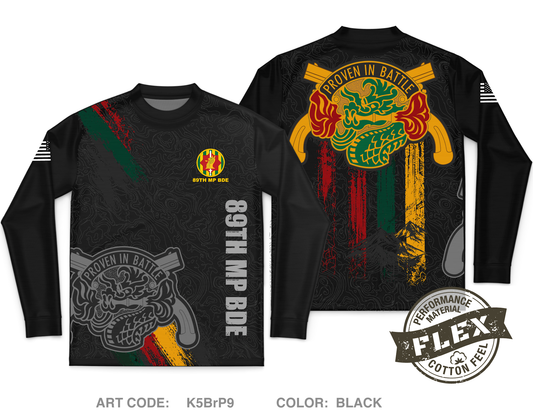 89th MP BDE Core Men's LS Flex Performance Tee - K5BrP9