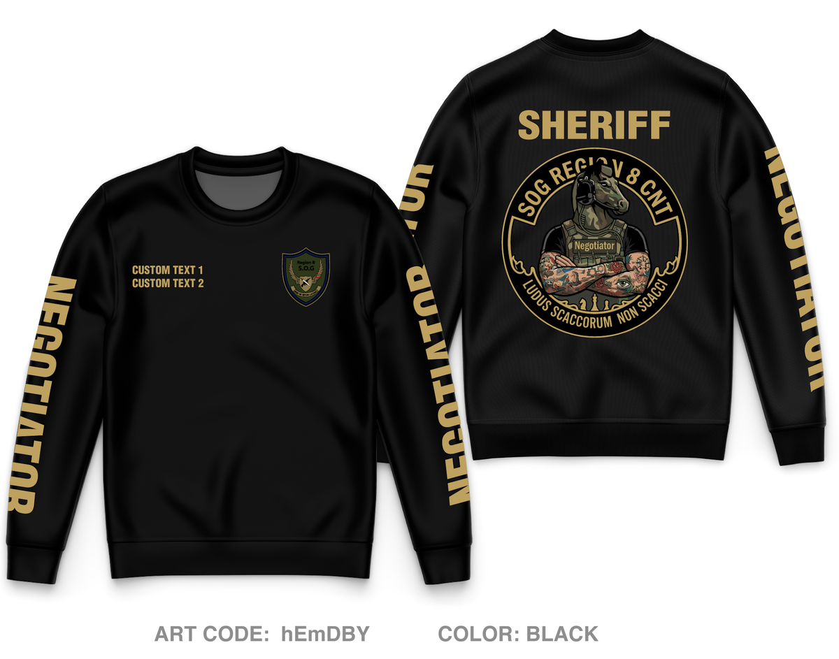 CUSTOM Region 8 HNT Core Men's Crewneck Performance Sweatshirt - hEmDBY