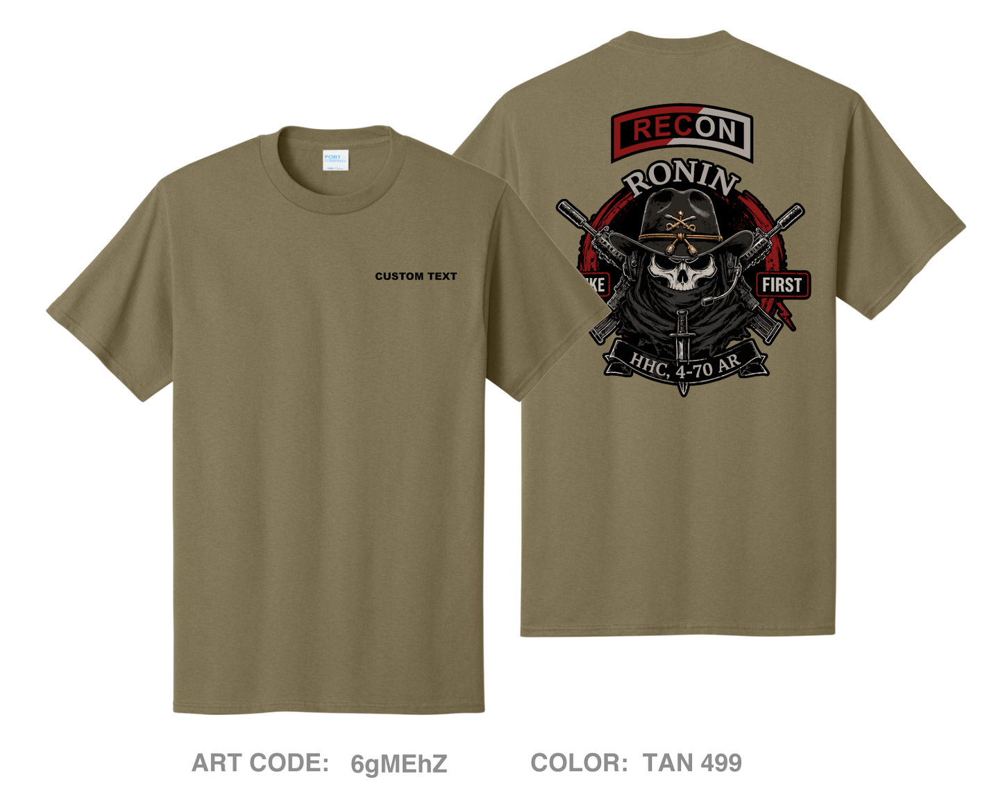 CUSTOM RECON 4-70AR Comfort Unisex Cotton SS Tee - 6gMEhZ