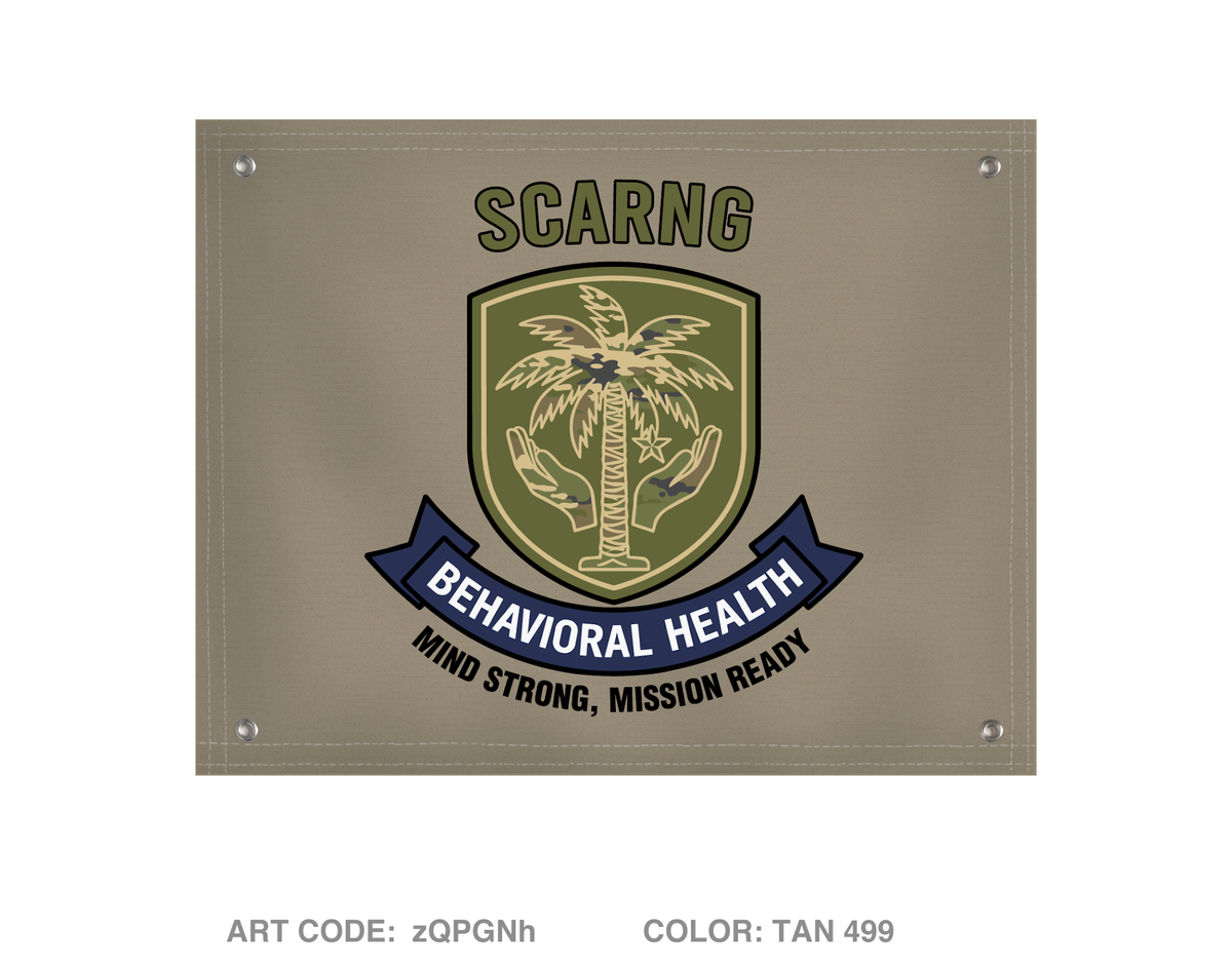 South Carolina Army National Guard (SCARNG) Behavioral Health Section Banner Flag - zQPGNh