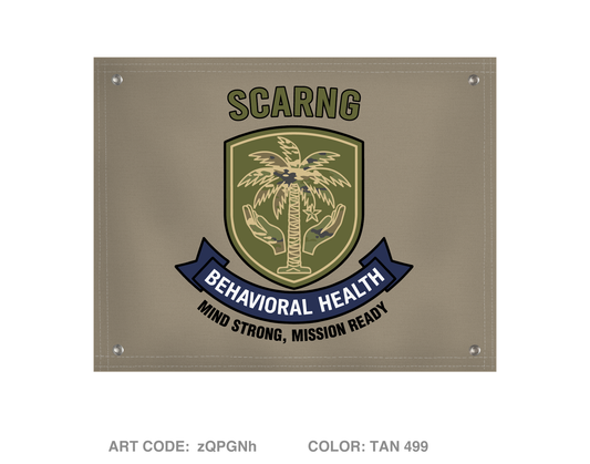 South Carolina Army National Guard (SCARNG) Behavioral Health Section Banner Flag - zQPGNh