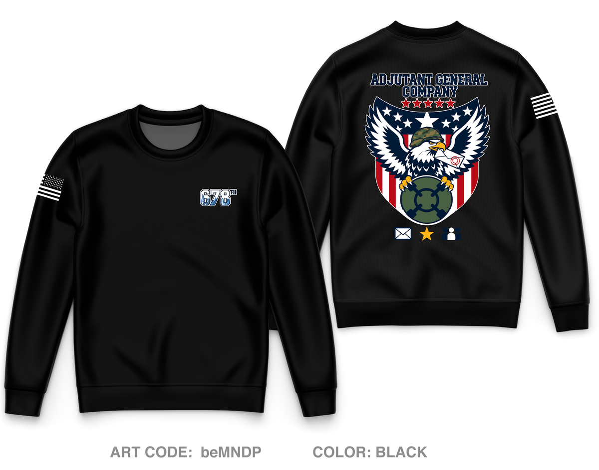678th AG Core Men's Crewneck Performance Sweatshirt - beMNDP